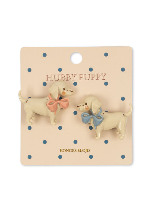 Konges Slojd 2 Pack Puppy Hair Clips Creme Brulee 1