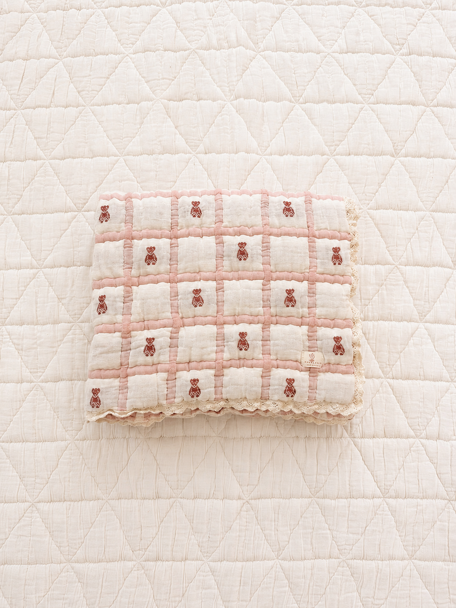 New Grain Blanket Teddy Petal  (Preorder for mid Sept) 1