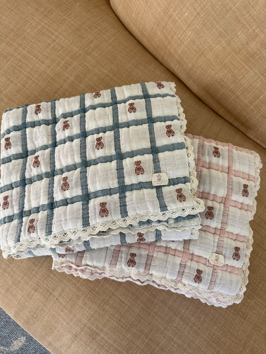 New Grain Blanket Teddy Petal  (Preorder for mid Sept) 4